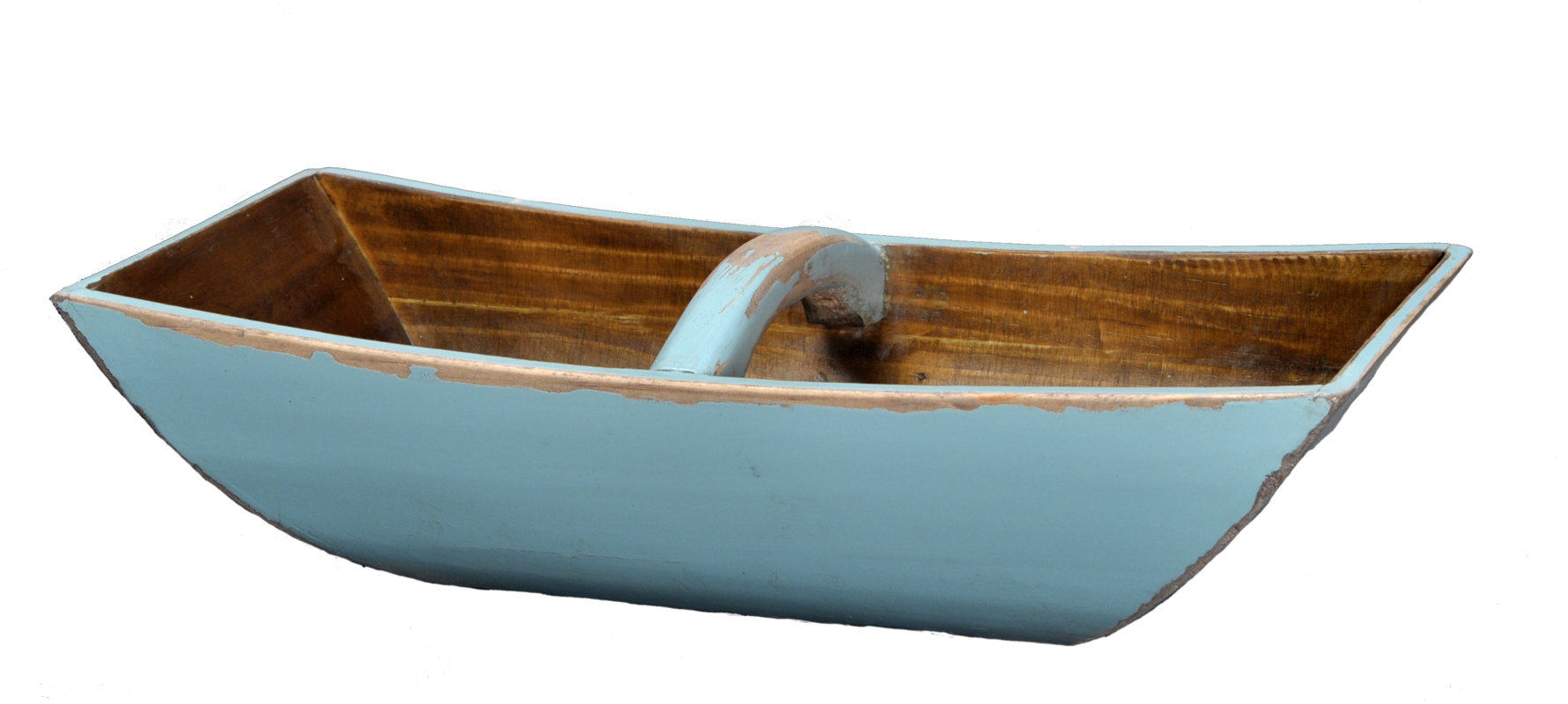 August Grove Wooden Boat Accent Tray with Arched Handle & Reviews Wayfair